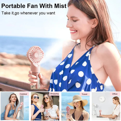 Mini Handheld Mist Fan