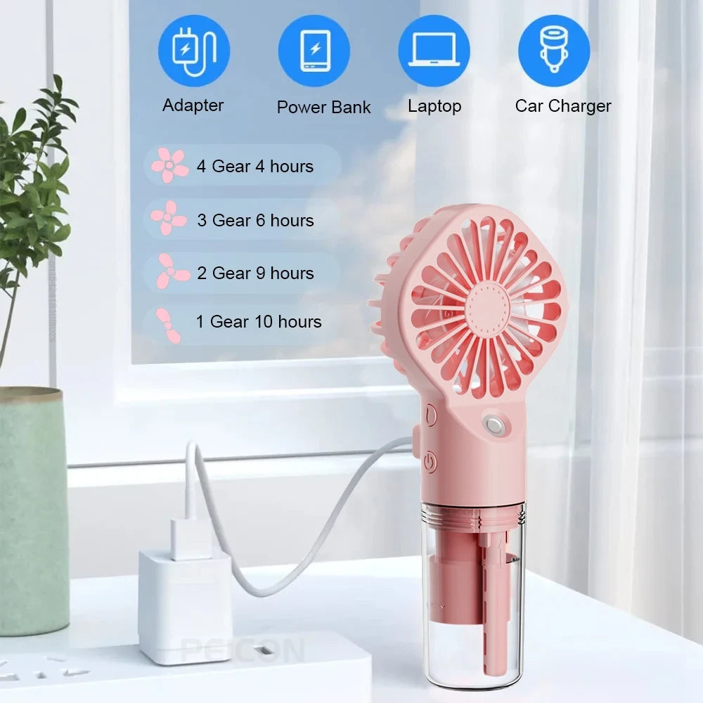 Mini Handheld Mist Fan